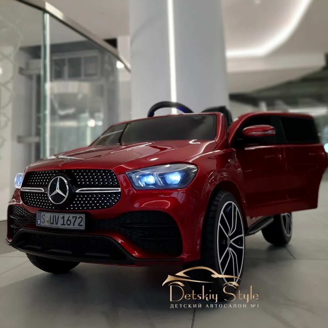 Детский электромобиль Mercedes-Benz AMG GLE 450 Lux Лицензия (вишня  автокраска) купить в Минске с доставкой по Беларуси